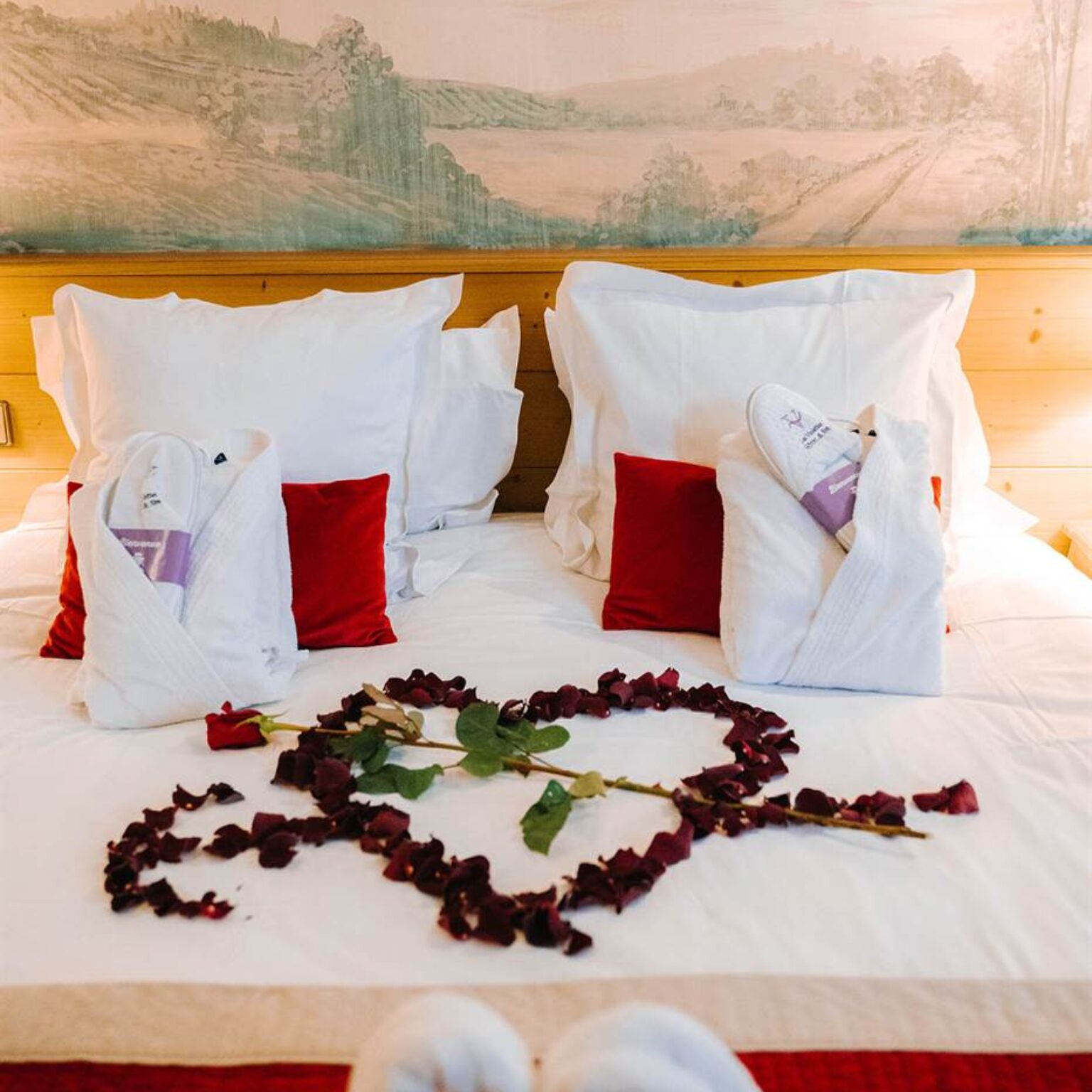 Romantische Zimmer mit eigenem Jacuzzi