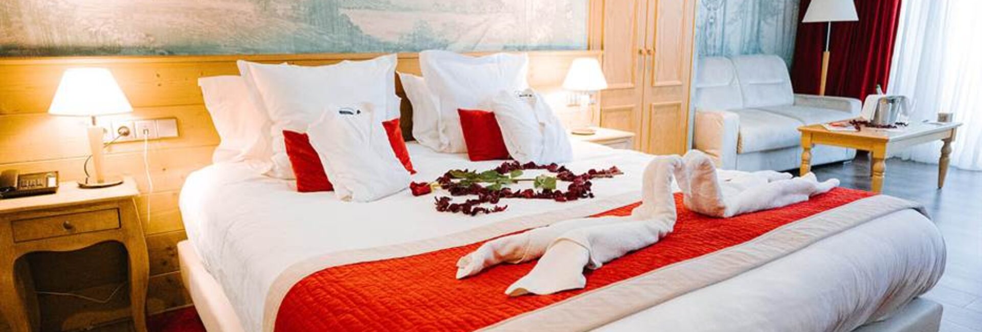 Chambres romantiques avec jacuzzi privatif