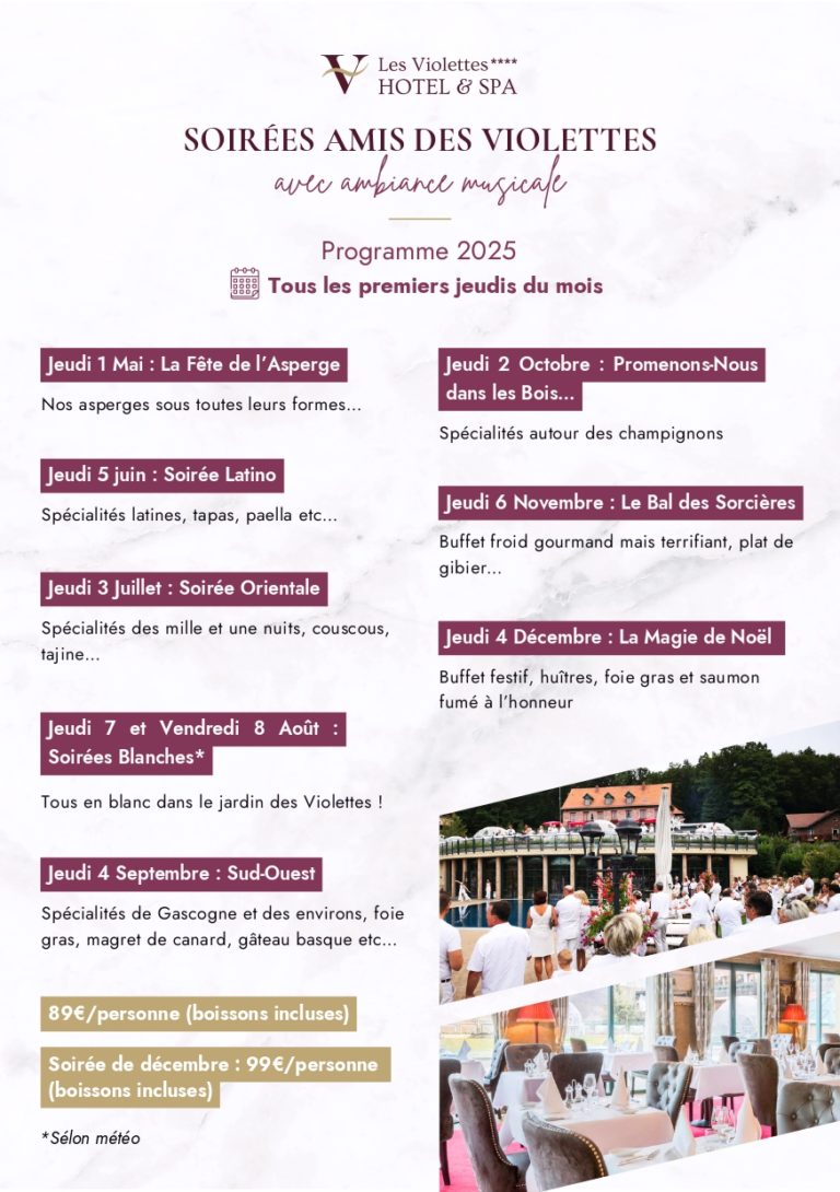 Programme soirée 2025