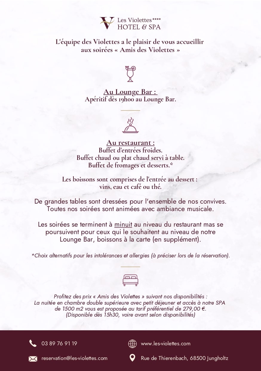 Programme soirée 2025