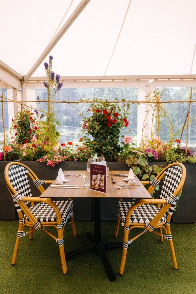 Terrasse du restaurant – Hôtel Spa Haut-Rhin