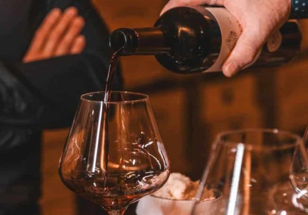 Dégustation de vins dans la cave à vins