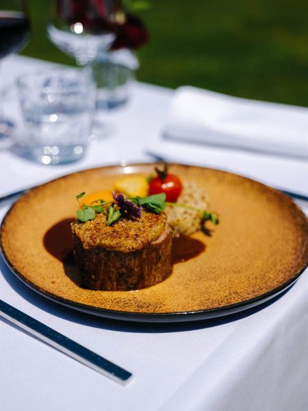 plat filet boeuf croute herbes