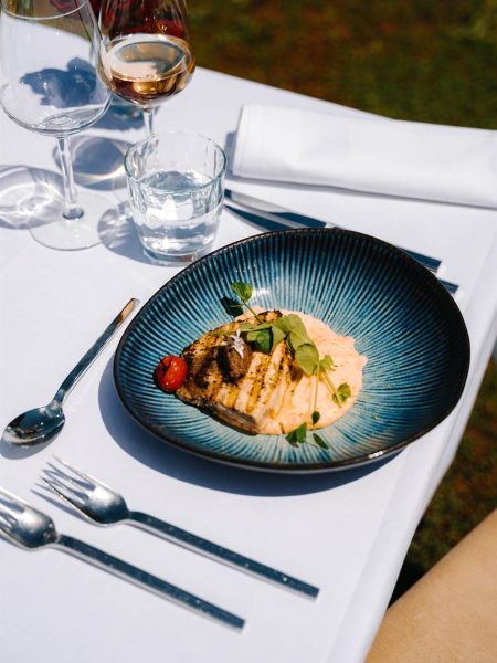 plat poisson grille mousseline