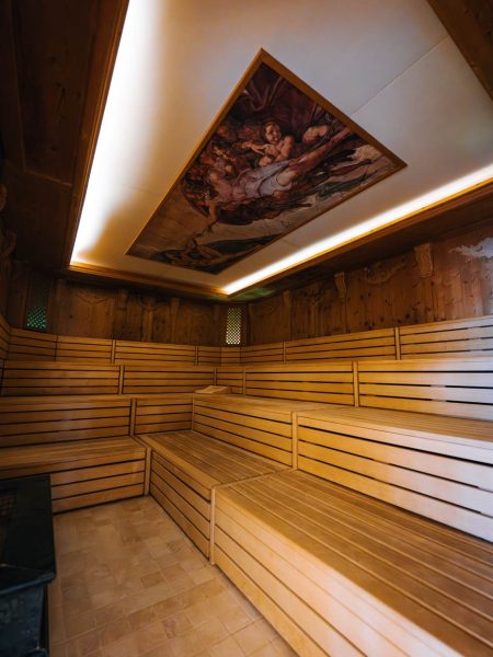 spa sauna fresque plafond